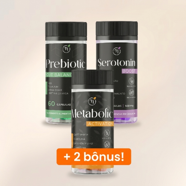 1 Kit para emagrecer + 1 ozempowder + 1 trio de cosméticos